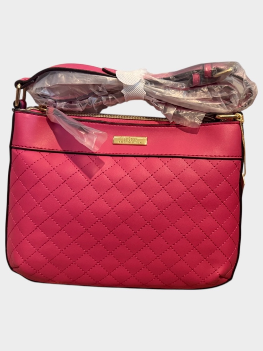Trina Turk Pink Quilted Crossbody Purse
